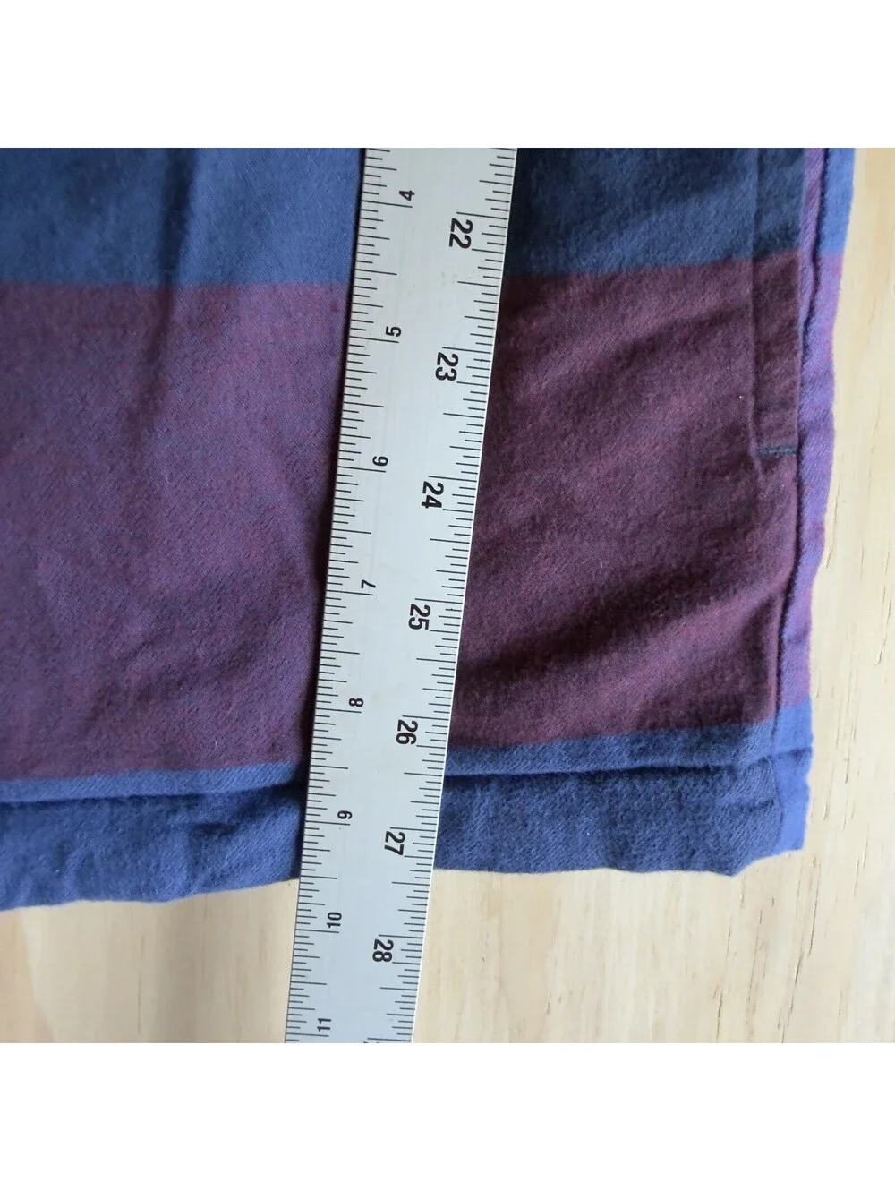 Levi’s Hooded Plaid Shirt Jacket Mens M Blue Burgundy Quilted Flannel Coat